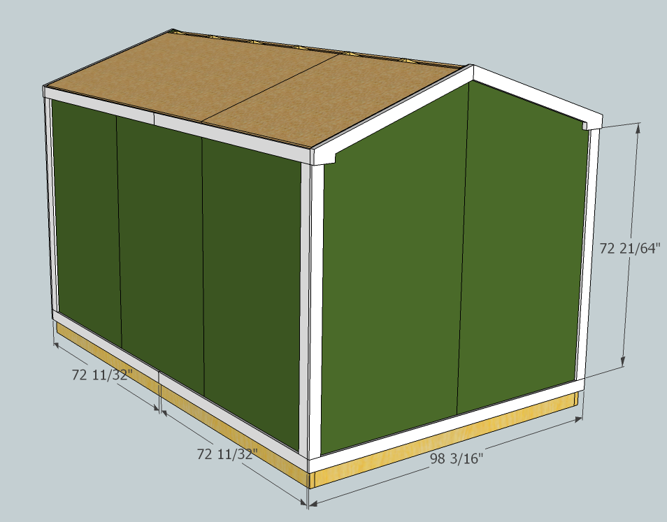 Sketchup Shed Plans 8x12